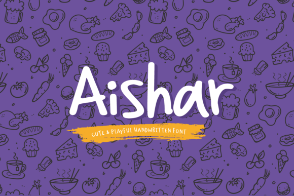 Aishar: Elevate Designs with Cheerful Handwritten Style