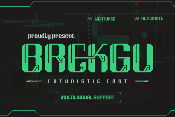 Brekgu: Redefining Visual Identity with Futuristic Typography