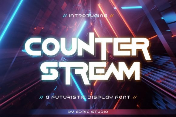 Counter Stream: Futuristic Typography