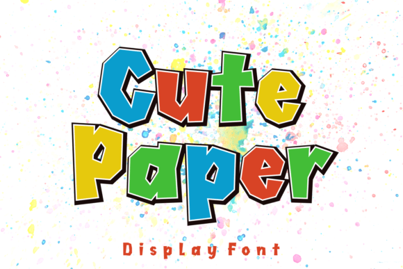 Cute Paper: A Playful Display Font for Bold, Friendly Designs
