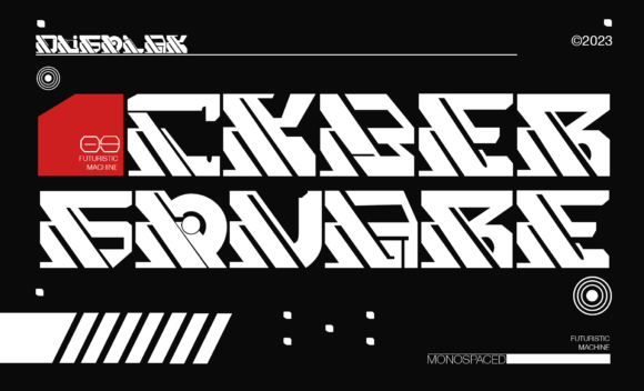 Cyber Square: A Futuristic Font for Modern Design