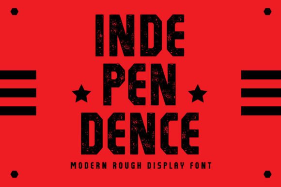 Independence: A Bold, Rough Font for Impact