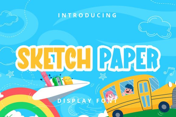 Sketch Paper: The Playful Display Font for Creative Designs