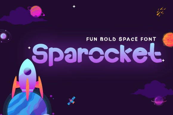 Sparocket: Bold Space Typography