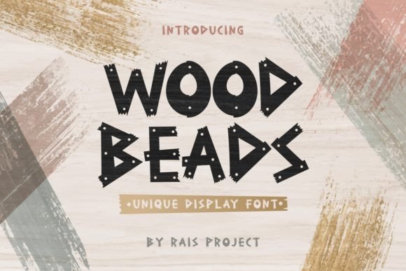 Wood Beads: A Playful Typography Choice